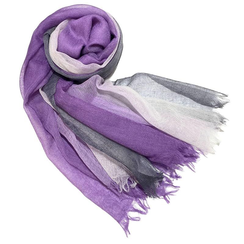 ☆彡[I.P.P] 割引 空気を纏う約30gの軽さ カシミヤ100% シフォンストール