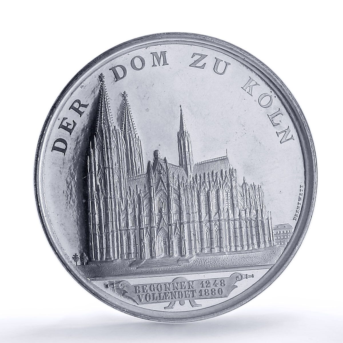 ドイツ プレシア ケルン大聖堂 歴史 建築 MS64 NGC WMメダル 1880