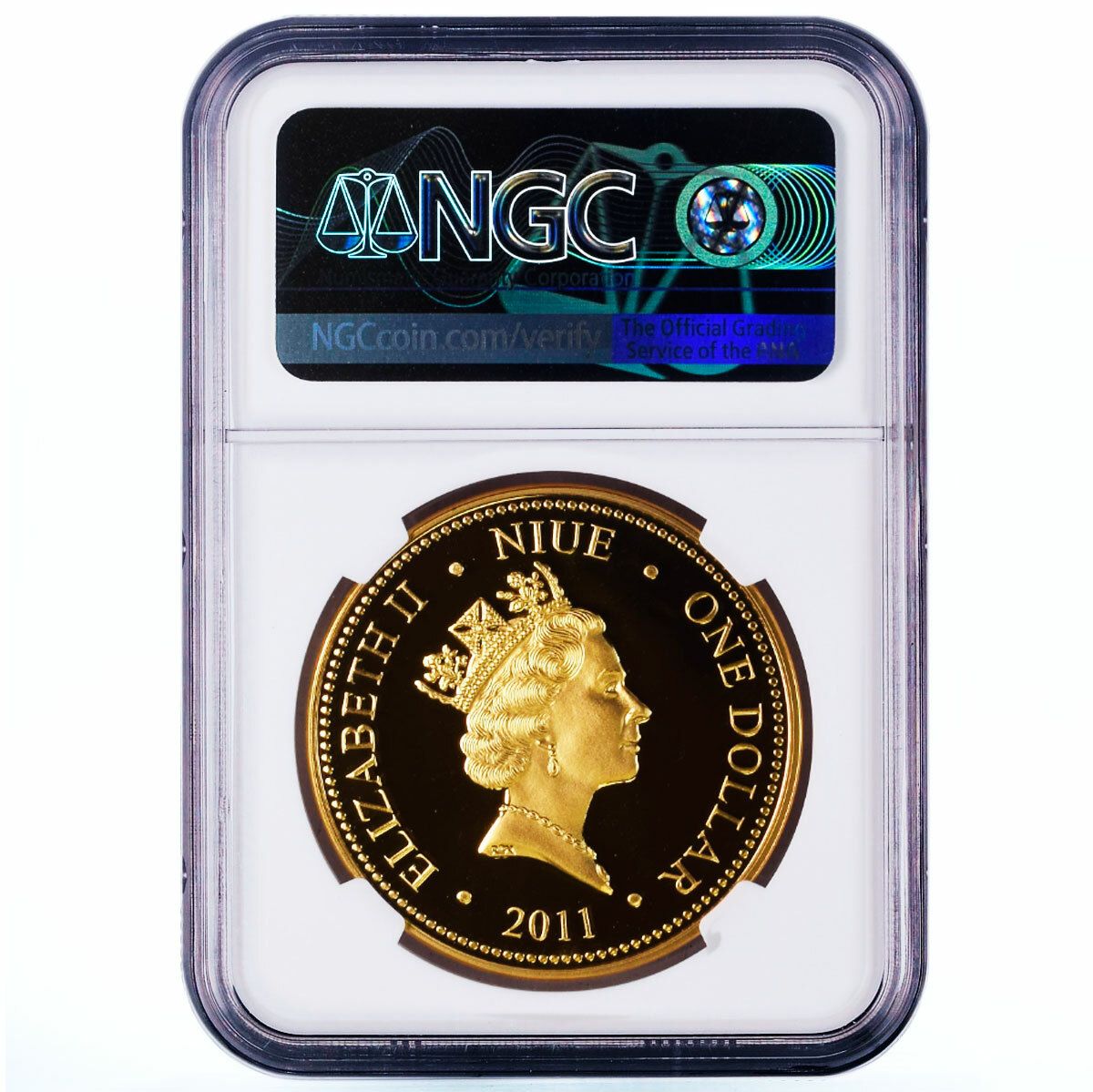 ニウエ 1ドル スターウォーズ PR2-D2 ドロイド PF 70 NGC カラー