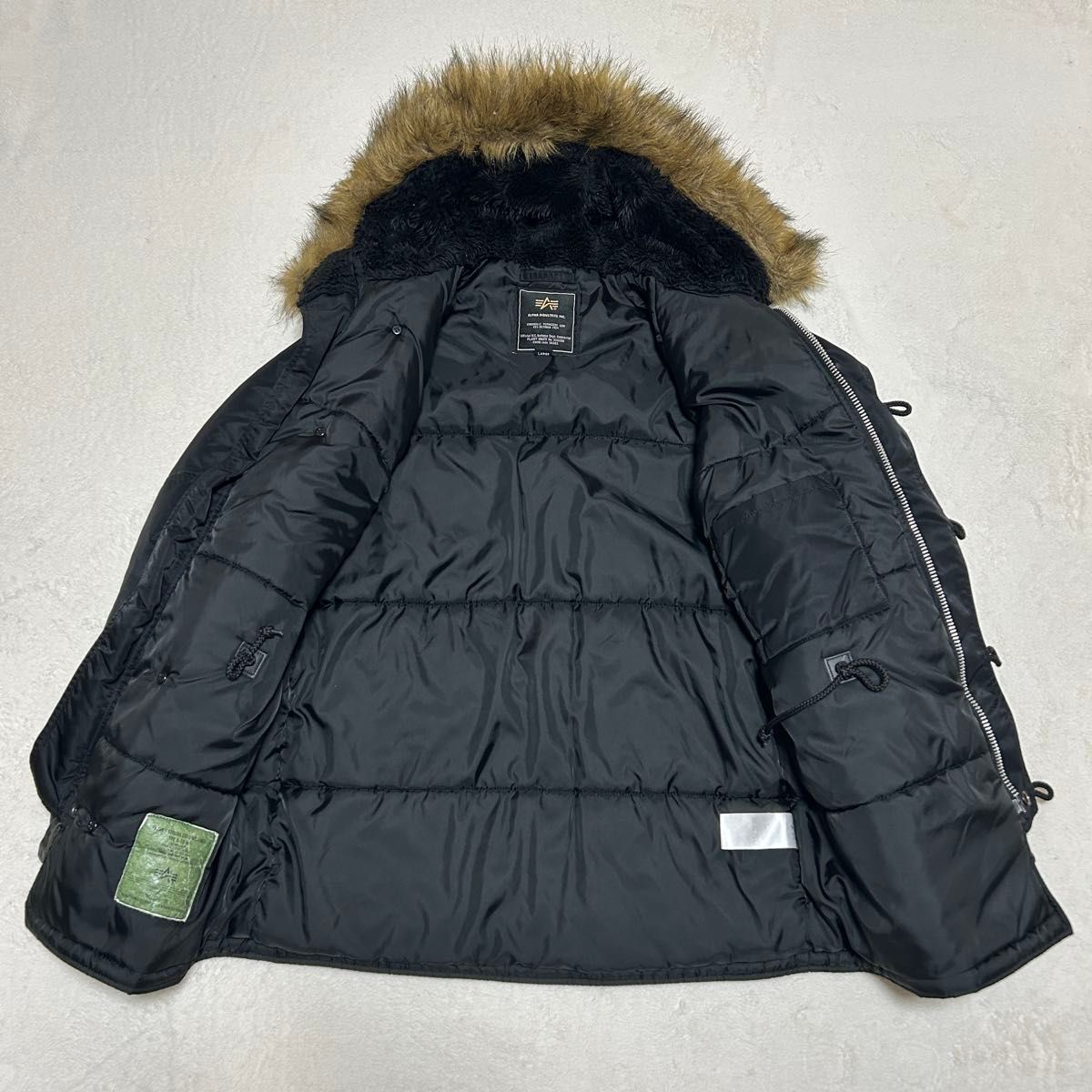 ALPHAINDUSTRIES フライトジャケットN-3B 3A382 NO.026200 N3B ファー 