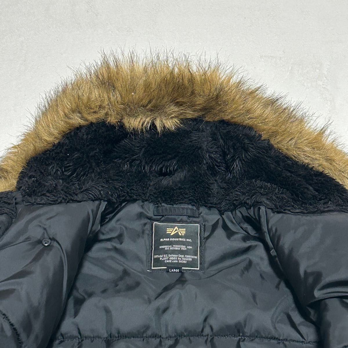 ALPHAINDUSTRIES フライトジャケットN-3B 3A382 NO.026200 N3B ファー 