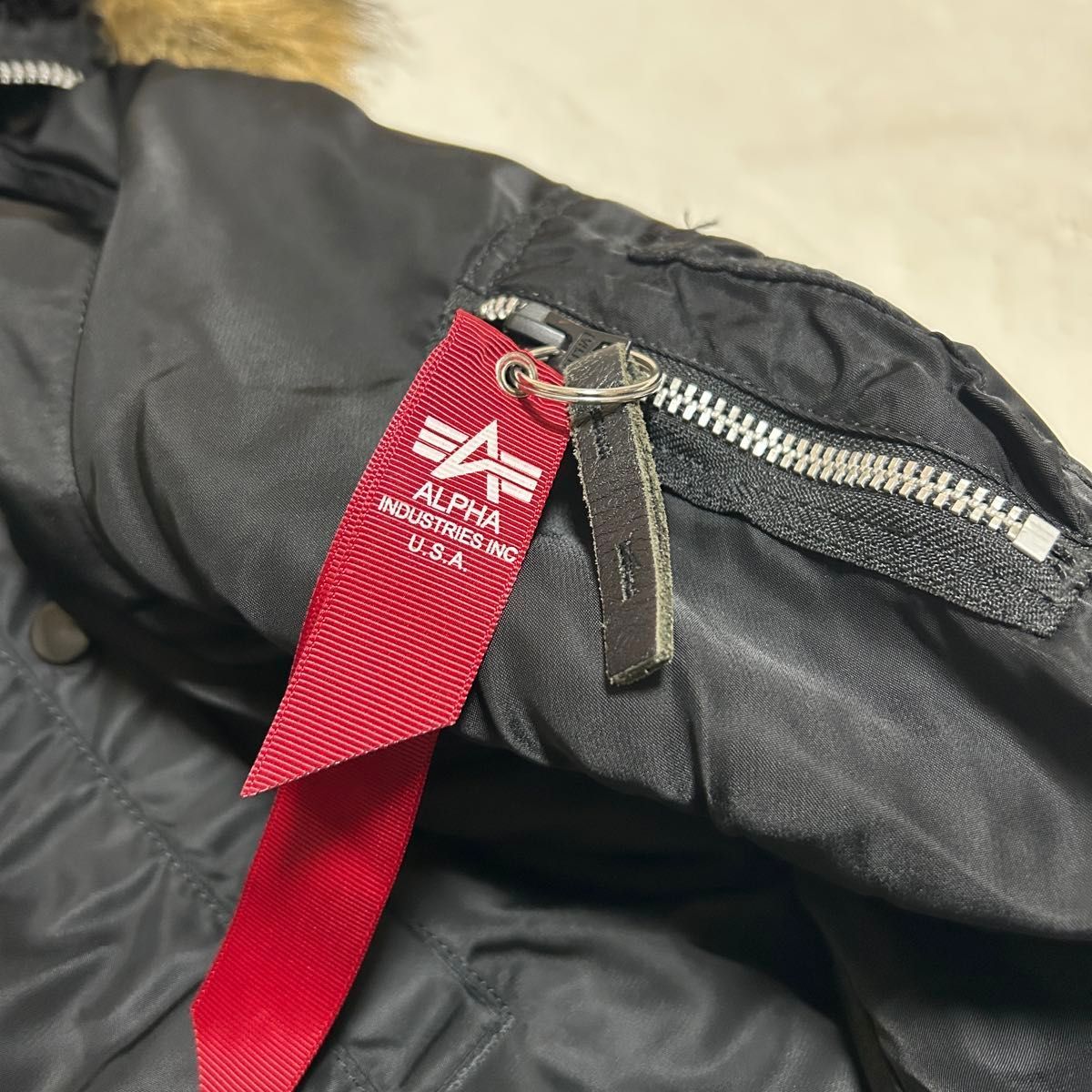 ALPHAINDUSTRIES フライトジャケットN-3B 3A382 NO.026200 N3B ファー 