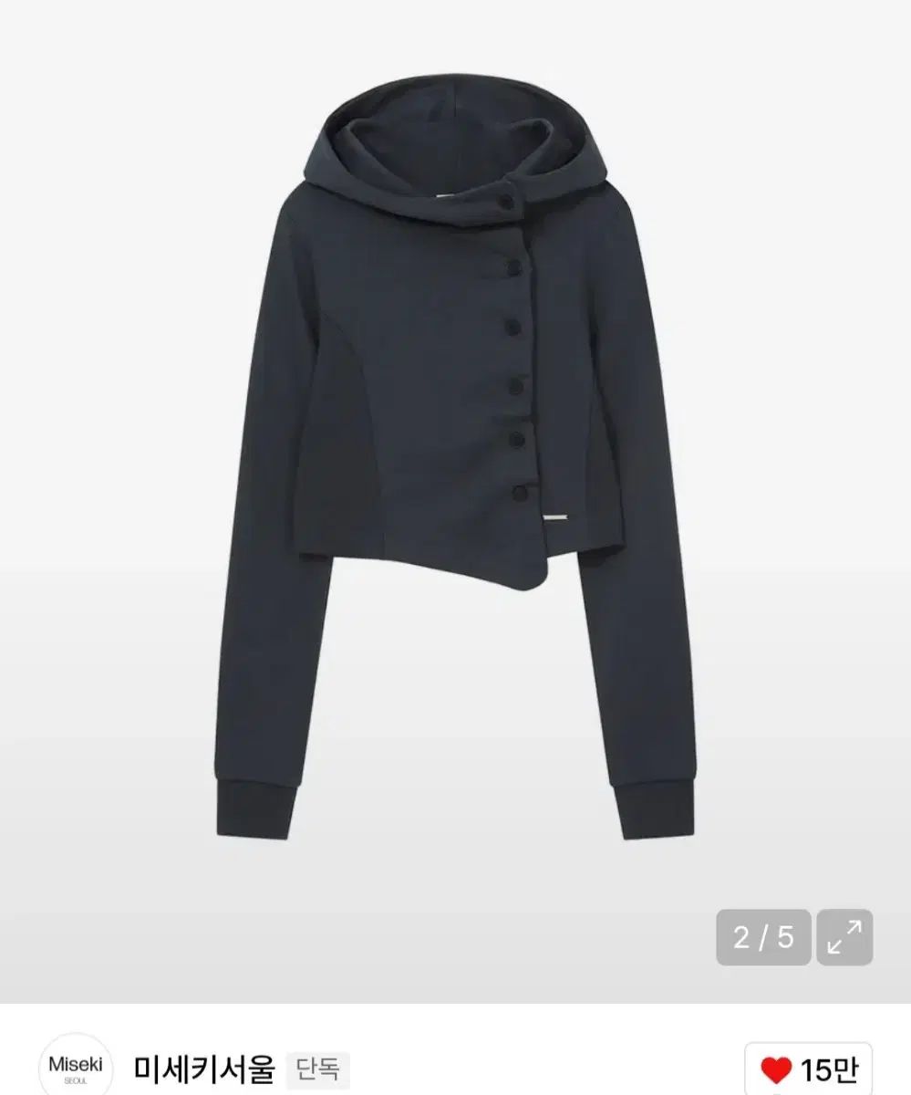 ミセキソウル ボタン フード Tシャツ