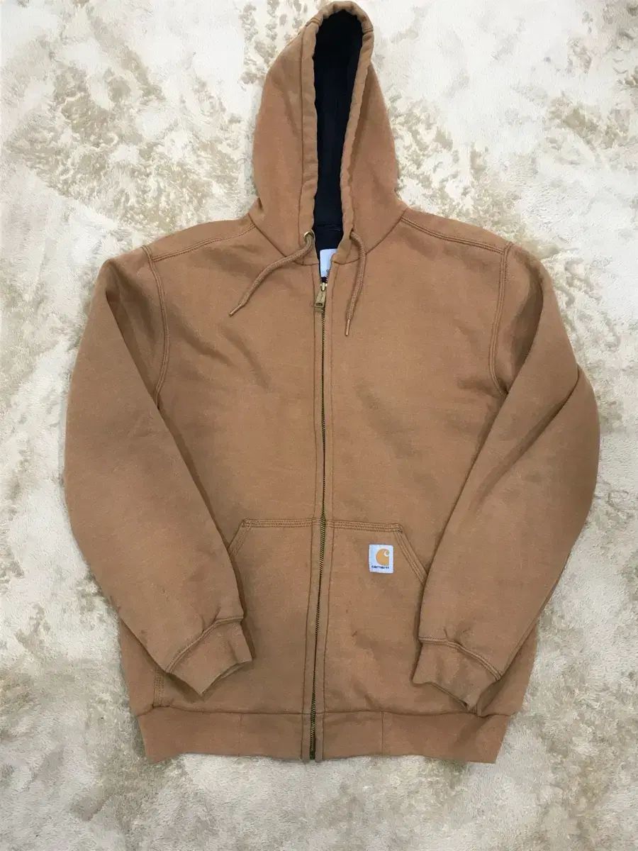 Carhartt カーハート ブラウン フード ジップアップ s