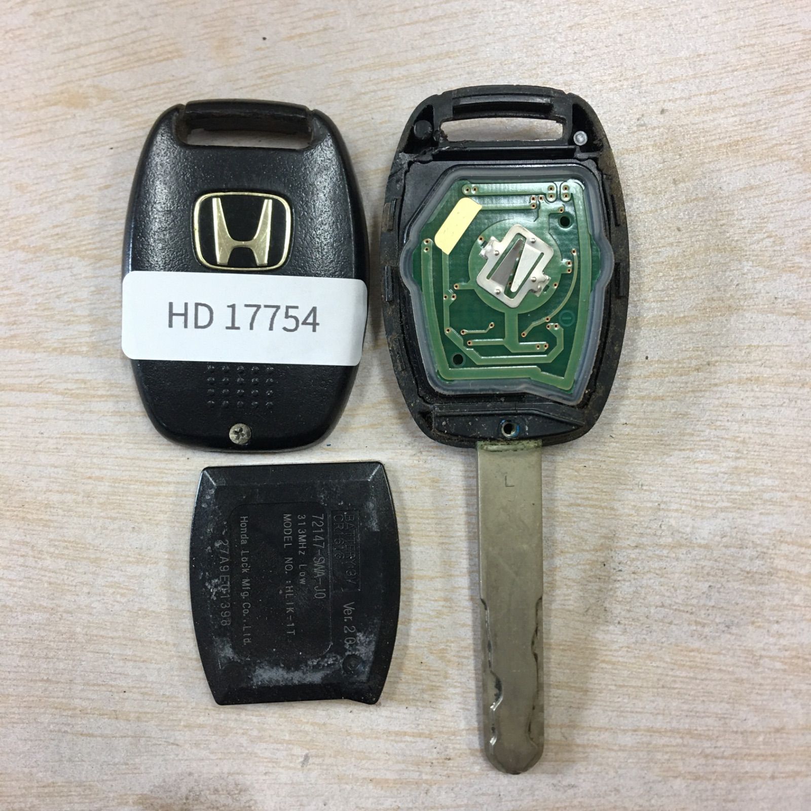 HD17754 ホンダ L刻印 72147-SWA-J0 純正 インサイト オデッセイ