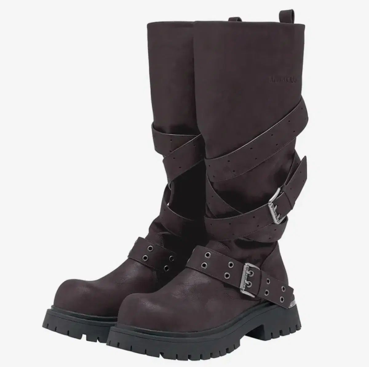 ブラックファーラウ LAWOO ラブ ストラップ スラウチド ブーツ 250