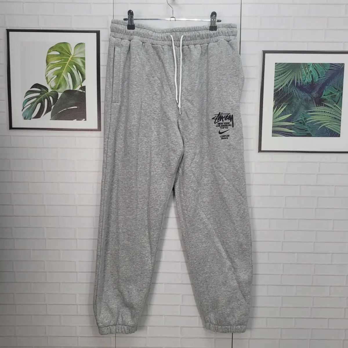 NIKE × STUSSY フリース 起毛 パンツ ヘザー ほぼ