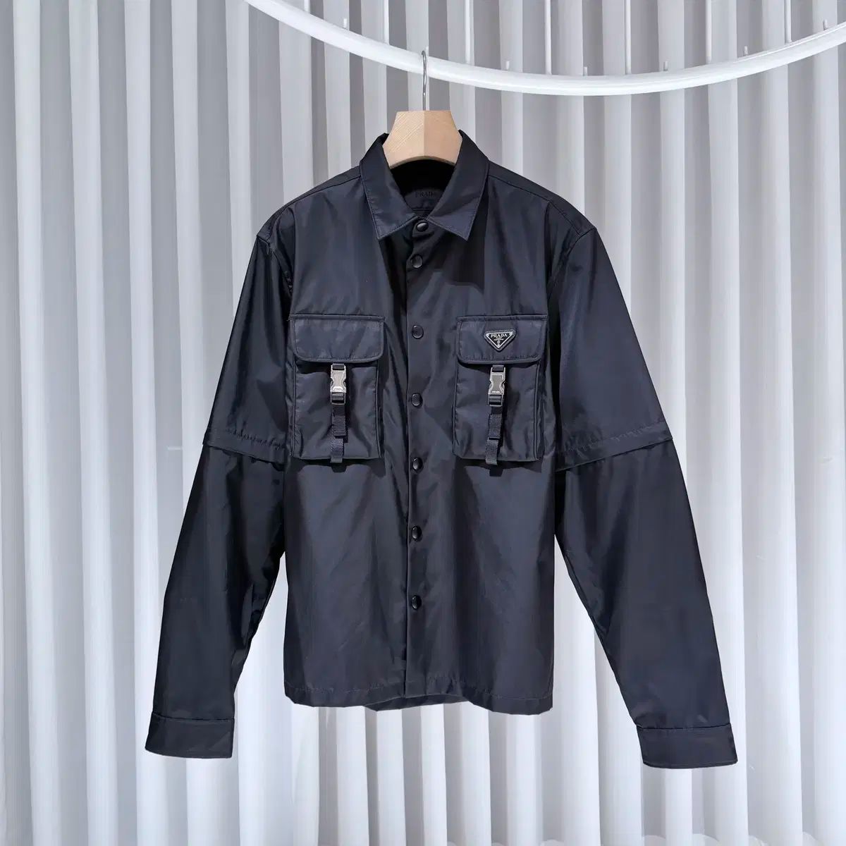 XL / プラダ リナイロン 팔분리형 シャツ ジャケット - メルカリ