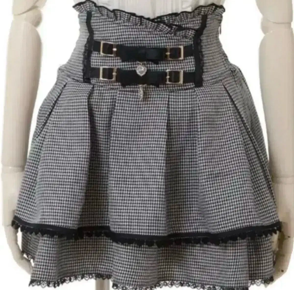 リズリサ 2連ベルト 千鳥 量産型 地雷系 ディアマイラブ シークレットハニー