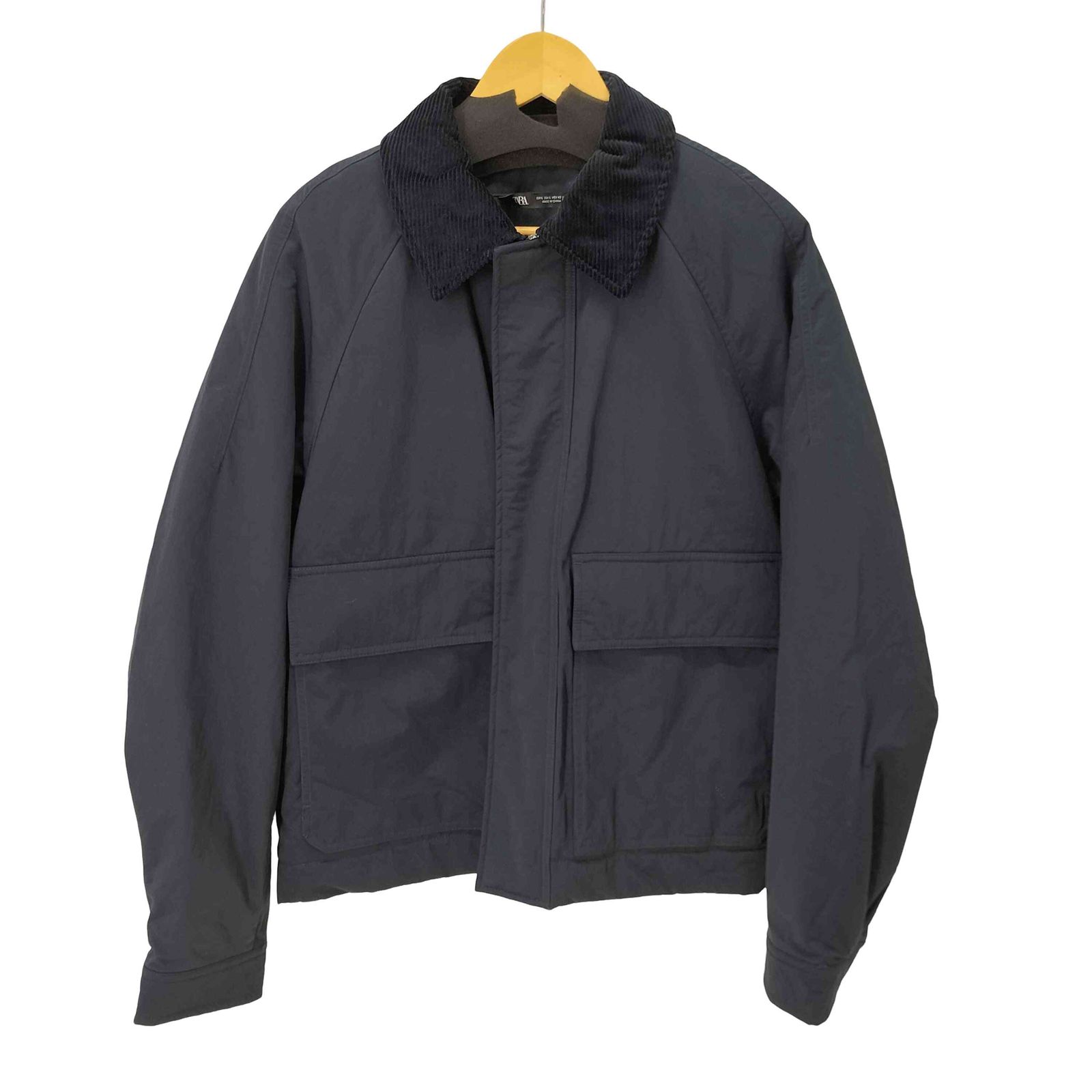 ザラ ZARA ジャケット ブルゾン コーデュロイ 長袖 S 紫 パープル ZARA 