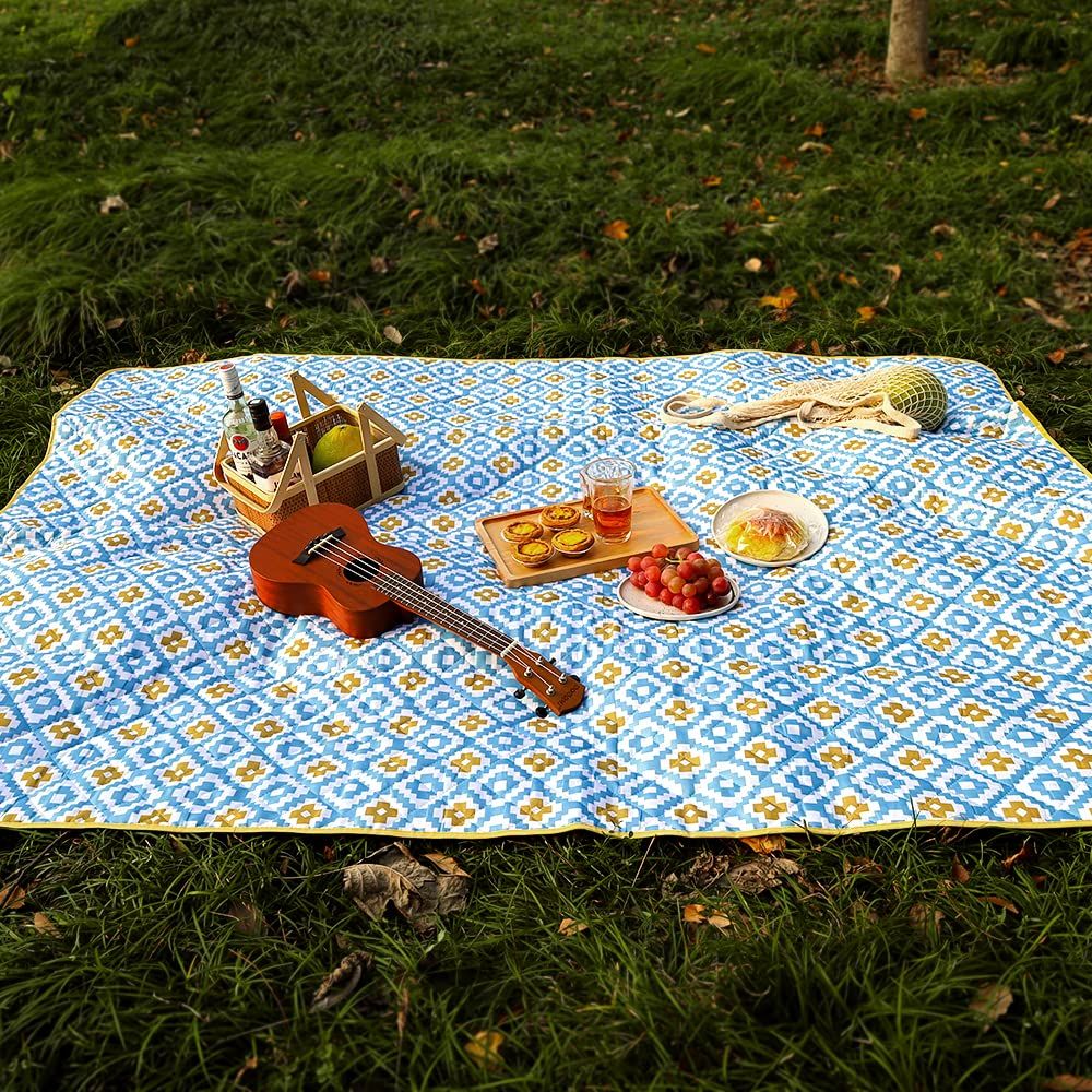 Hankins レジャーシート 4層構造 厚手 ピクニックシート大判 200X200