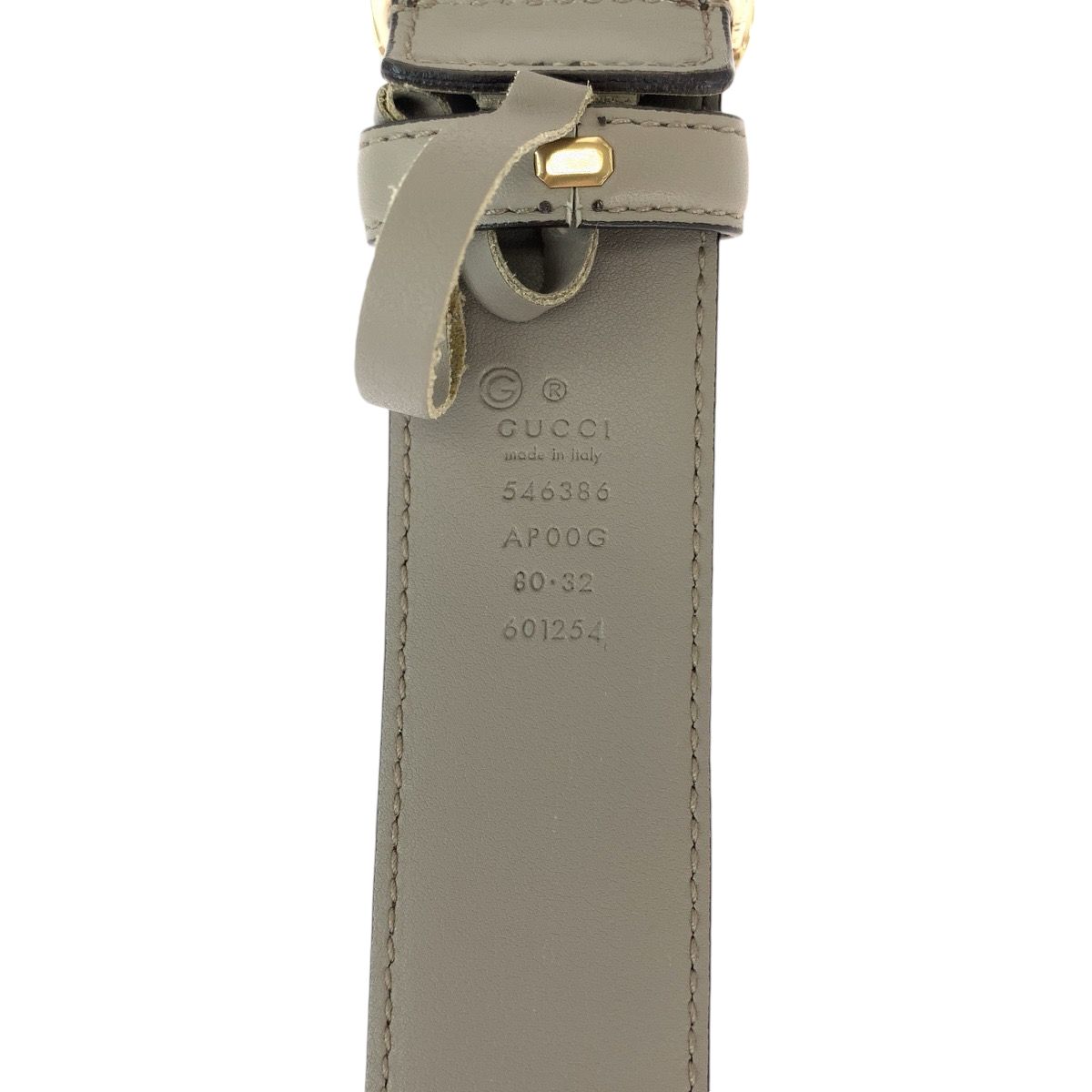 美品 GUCCI グッチ インターロッキング 80cm/32inc グレージュ ゴールド金具 レザー 546386 ベルト メンズ 408702【中古】 グッチ インターロッキング GUCCI 92THN 0 ネイビー