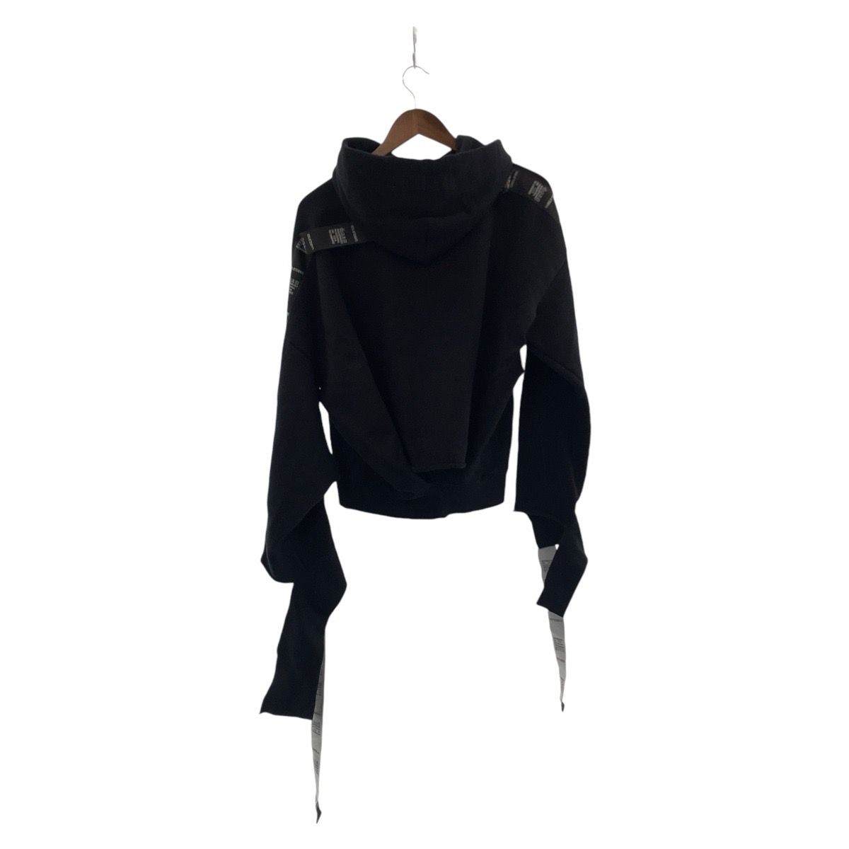 美品 VETEMENTS ヴェトモン テーピング パーカー アシンメトリー 