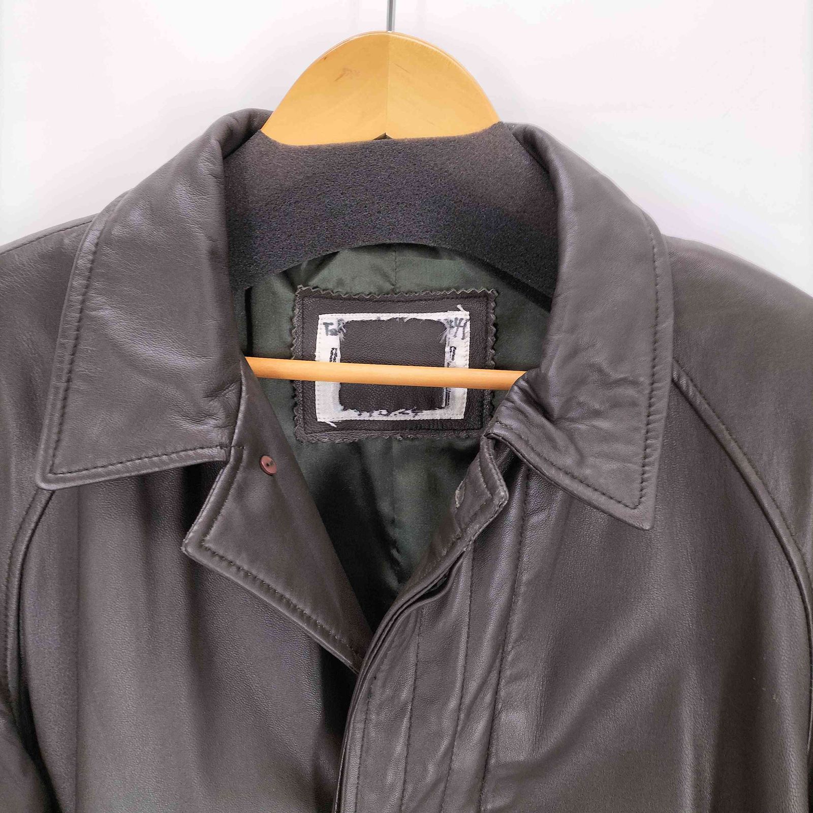  ユーズドフルギ 古着 レザーハーフコート メンズ M その他 レザージャケット ライダース