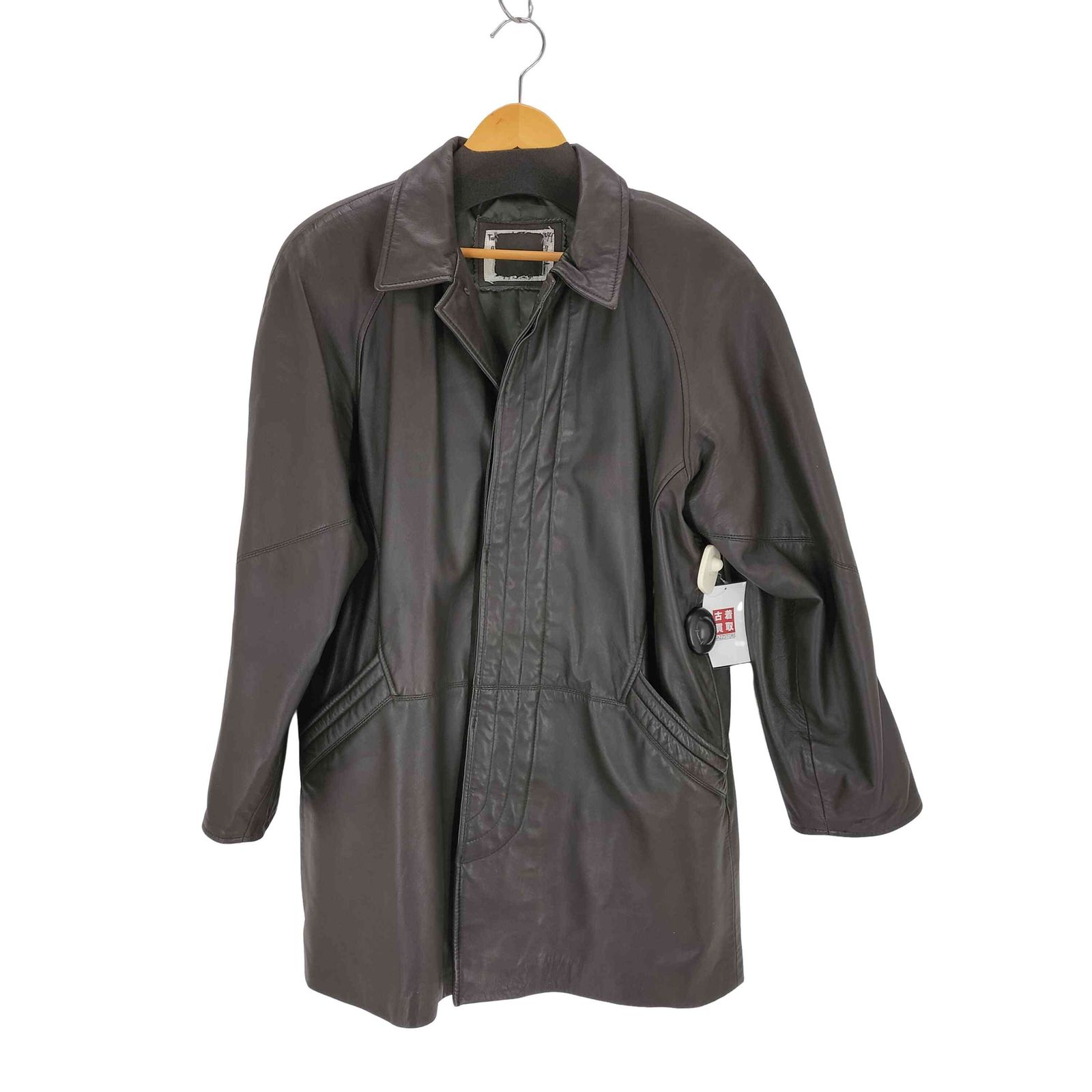 ユーズドフルギ 古着 レザーハーフコート メンズ M