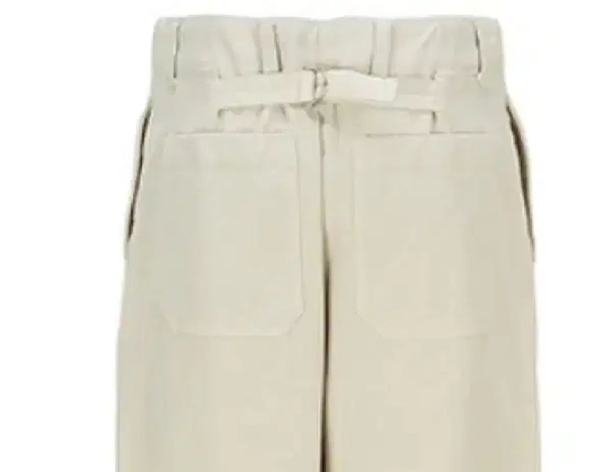 ル917 BACK BUCKLE WIDE PANTS ivory