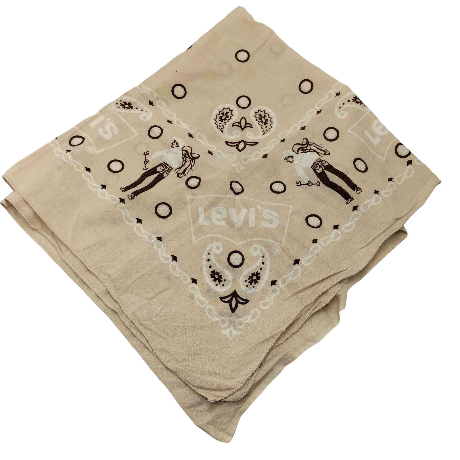 Levis(リーバイス) 60S ロゴ カーボーイ ペイズリー バンダナ メンズ リーバイス Levis 60S ロゴ カーボーイ ペイズリー バンダナ メンズ