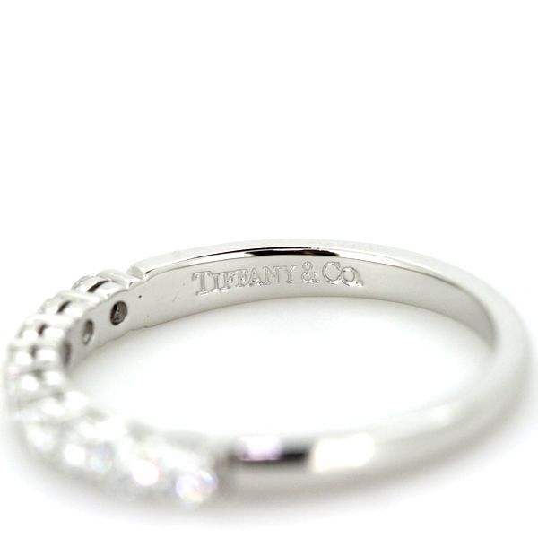 ティファニー エンブレイス バンドリング ダイヤモンド 9P 7.5号 Pt950