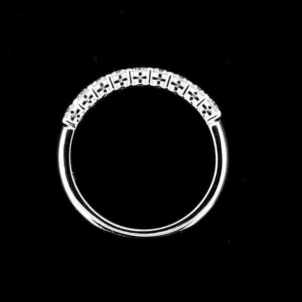 ティファニー エンブレイス バンドリング ダイヤモンド 9P 7.5号 Pt950