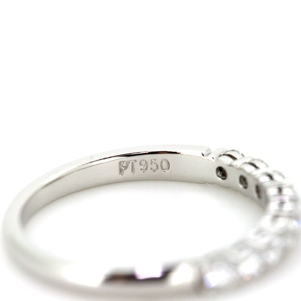 ティファニー エンブレイス バンドリング ダイヤモンド 9P 7.5号 Pt950