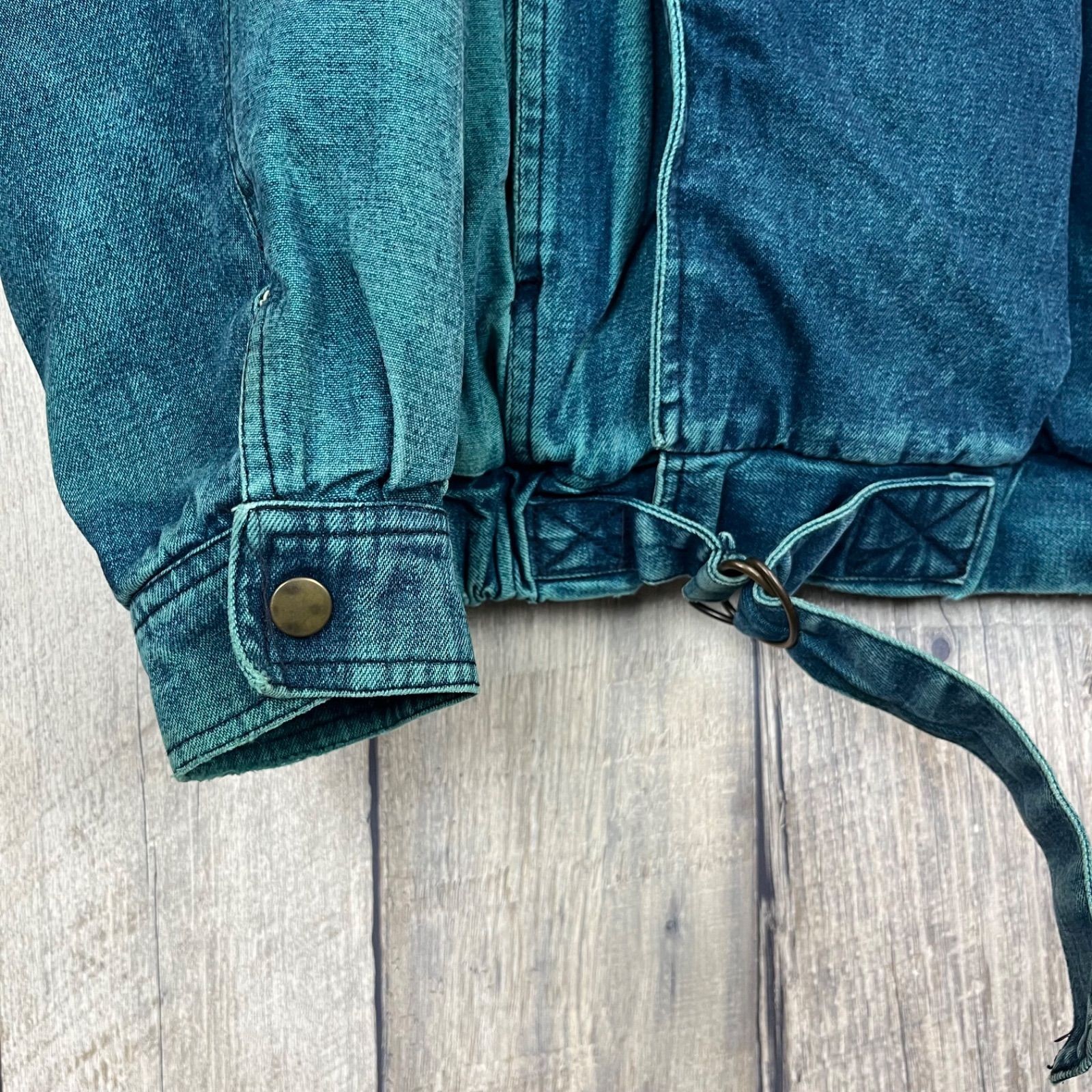 OLD unknown 90s ヴィンテージ denim drizzler jacket ギミック 裏ボア