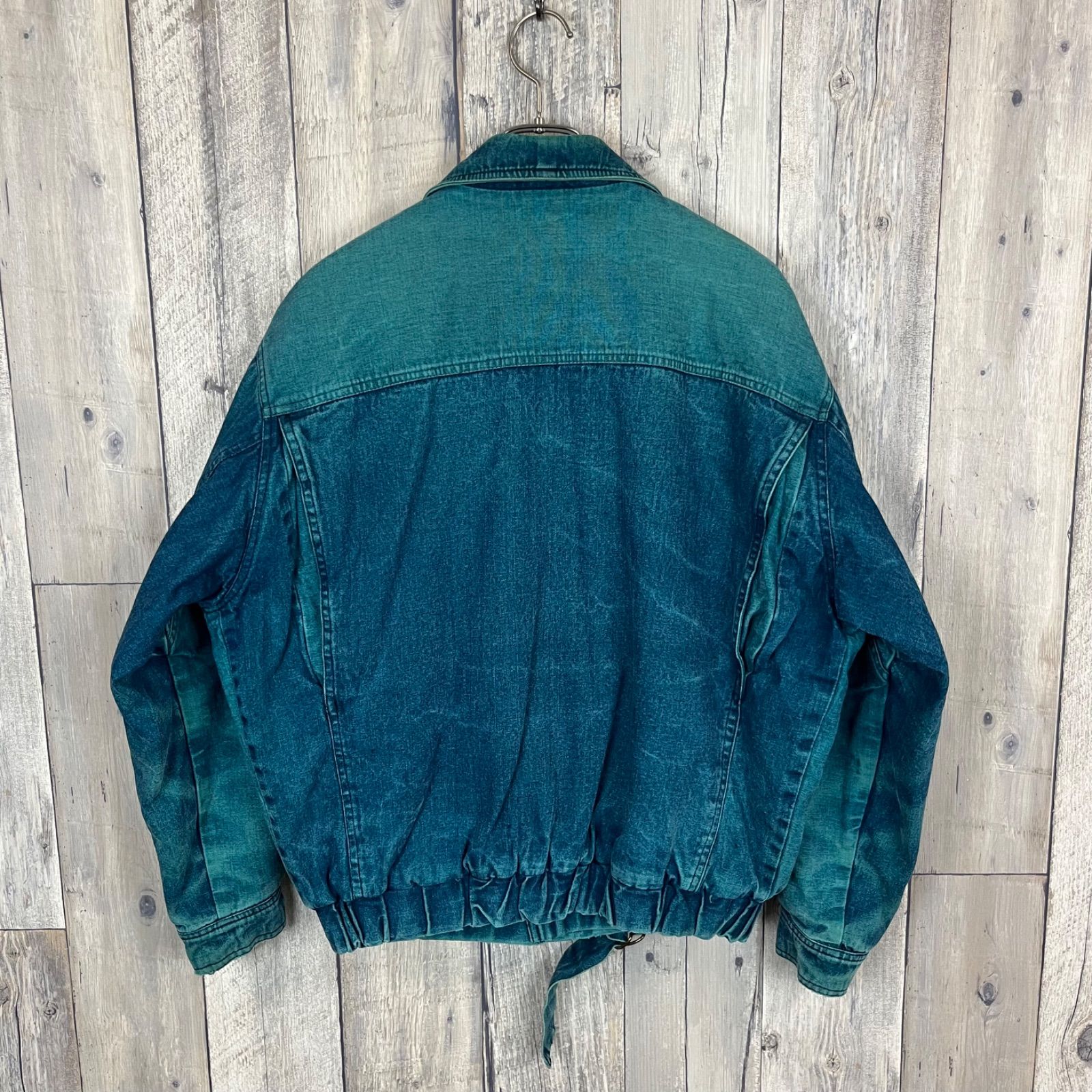 OLD unknown 90s ヴィンテージ denim drizzler jacket ギミック 裏ボア