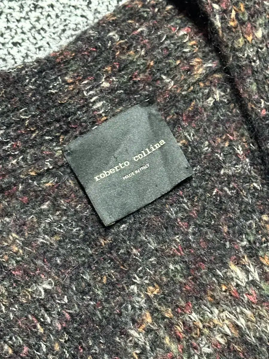 ロベルトコリーナ メンズ100-105 ニット カーディガン ロゴ入り ワイドパンツ