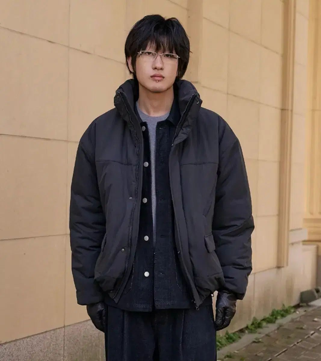 NOUN ハイネック ダウン チャコール 1