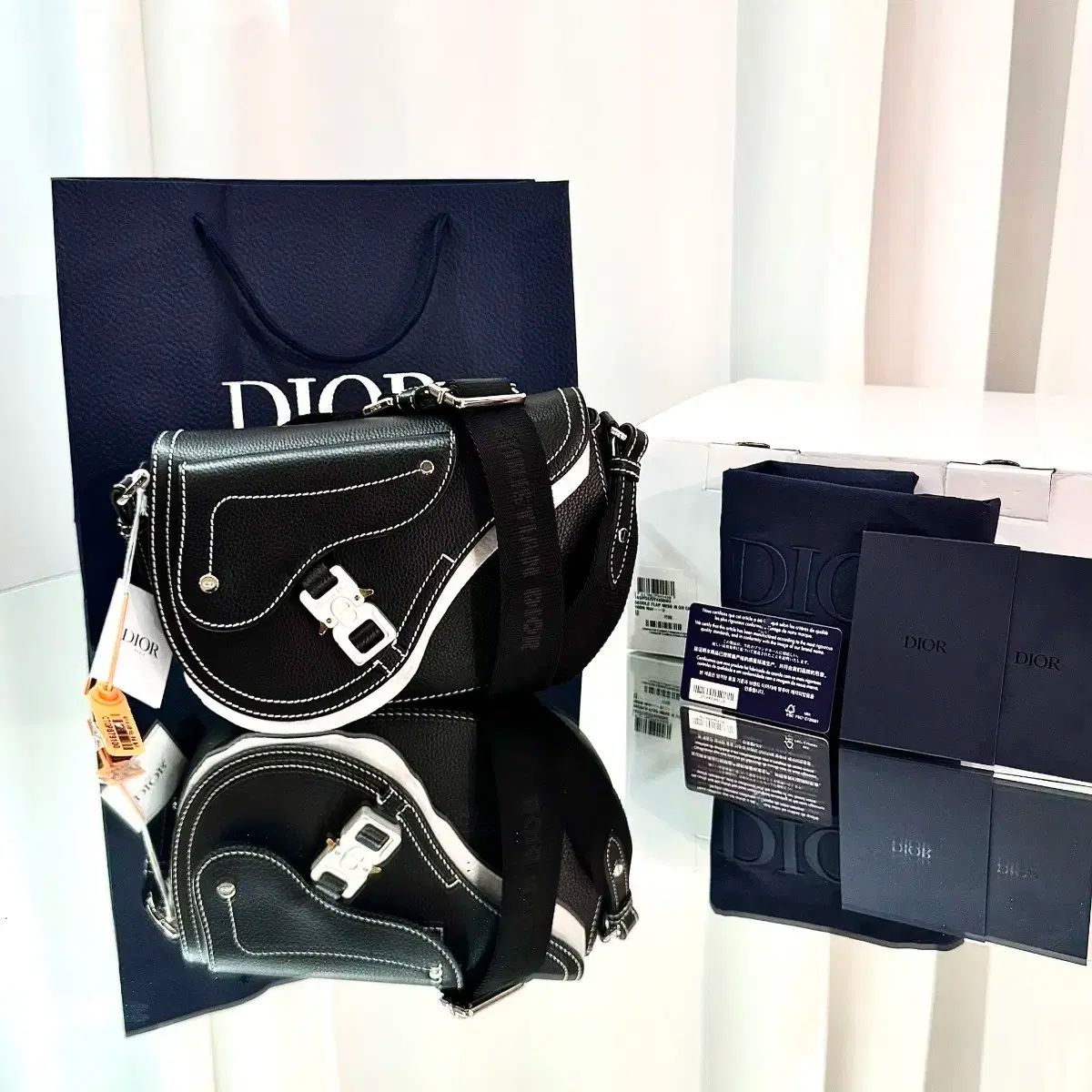 ディオール 新型 サドル メッセンジャーバッグ / デパート フルセット