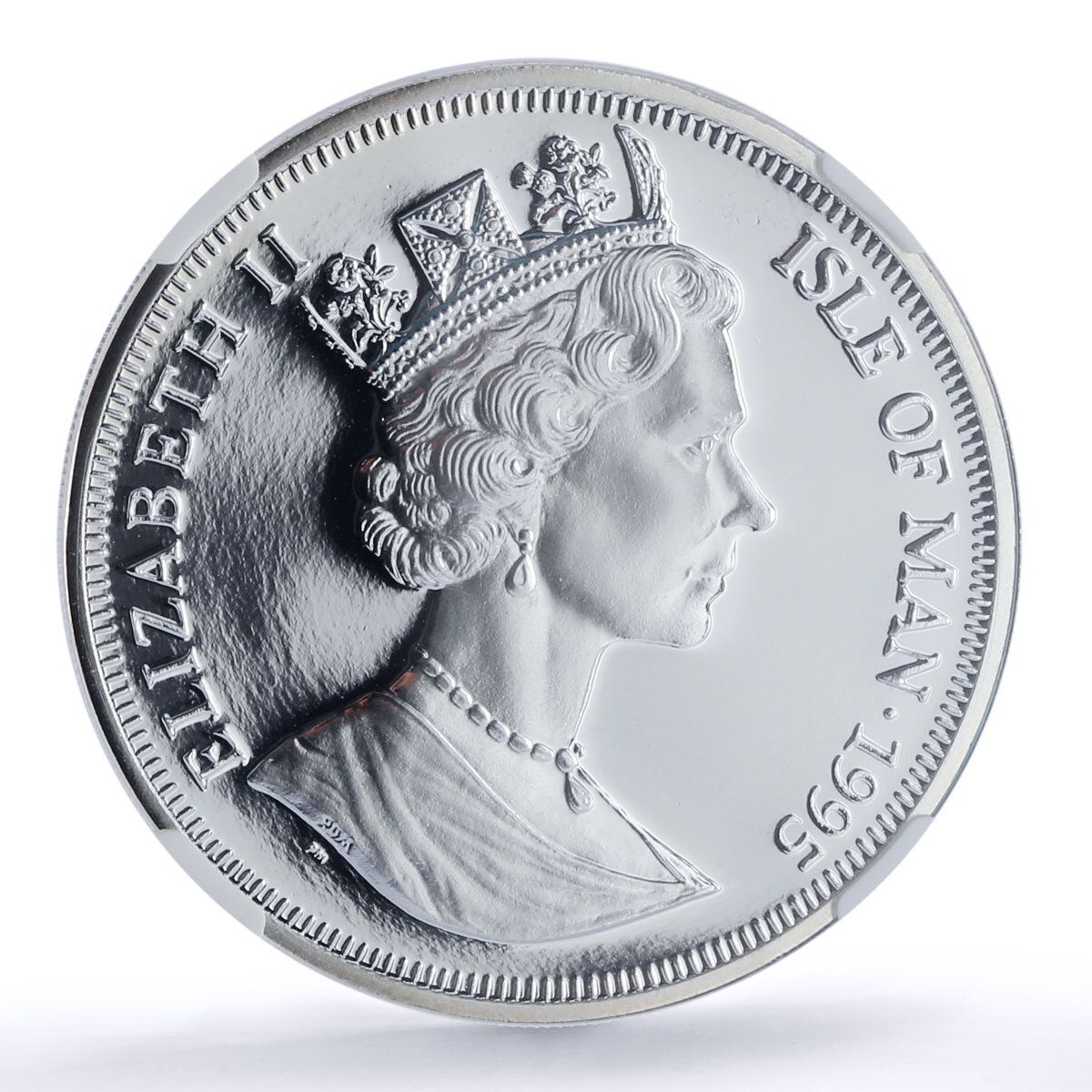 マン島 1オンス 天使大天使ミカエル ドラゴン PF69 NGC 銀貨 1995年