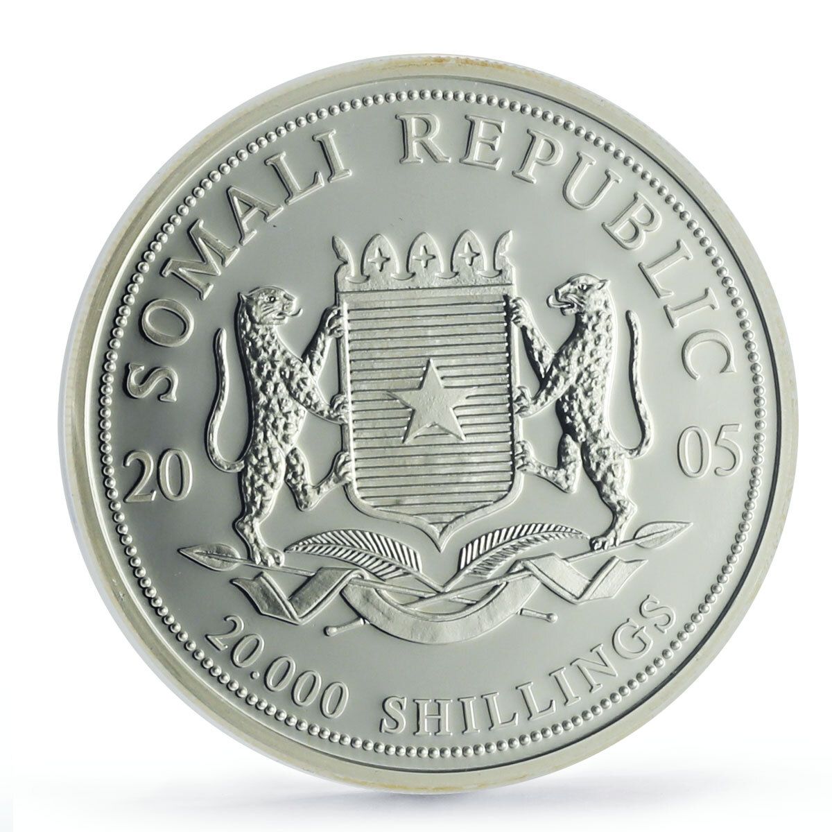 ソマリア 20000シリング イスラム教のランドマーク 岩 ドーム モスク