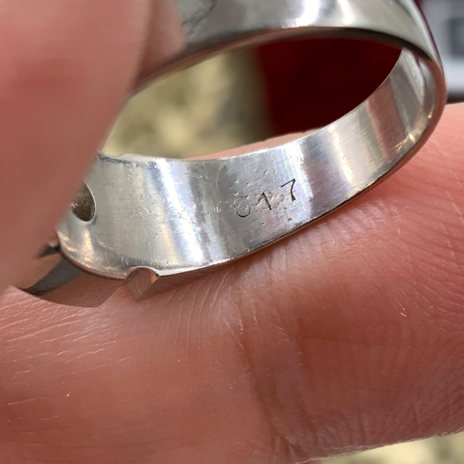 Pt850 印台 ダイヤモンドリング 8.7g 0.17ct 約12号 - メルカリ