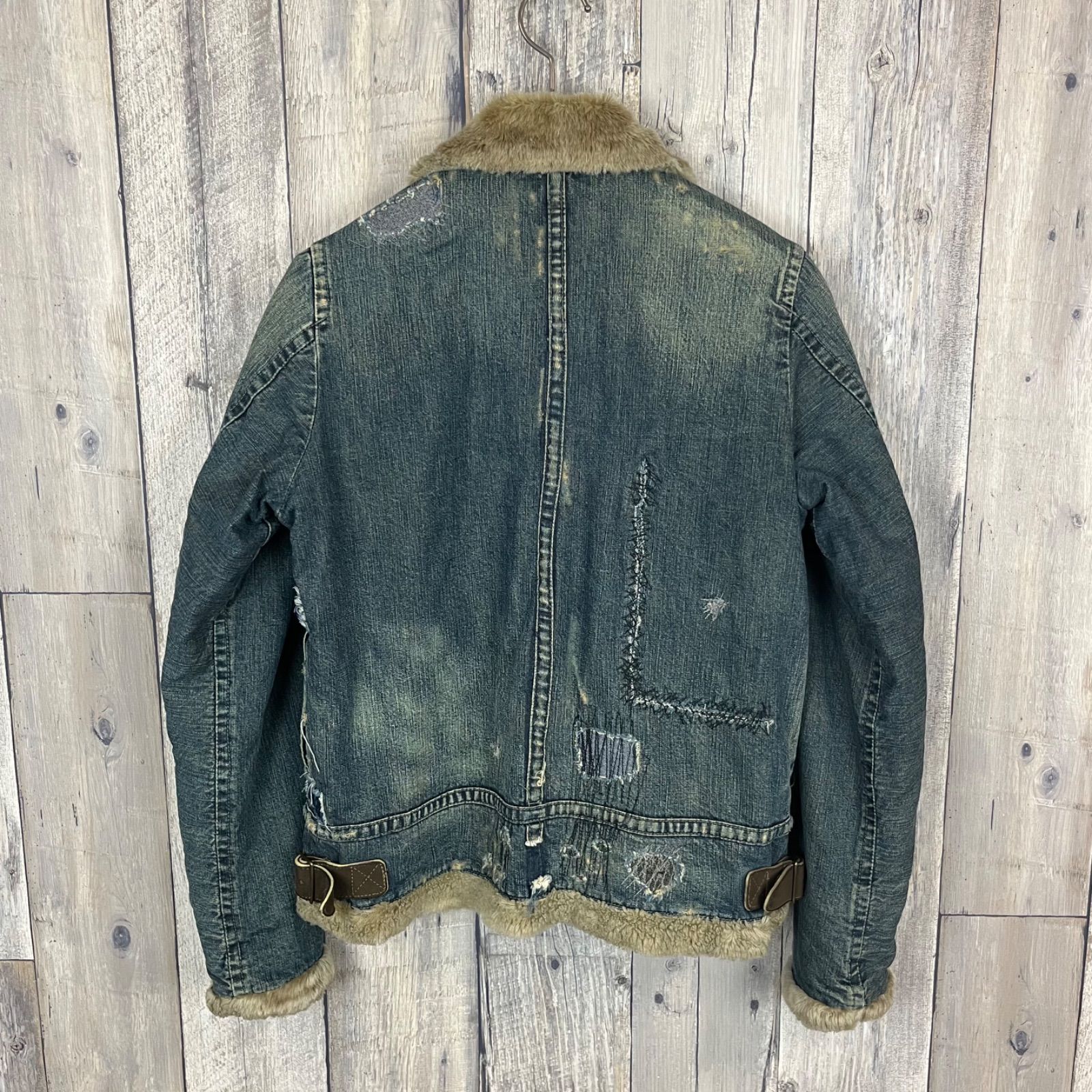 Johnbull ジョンブル repair denim jacket B-3 大戦モデル 裏地ファー