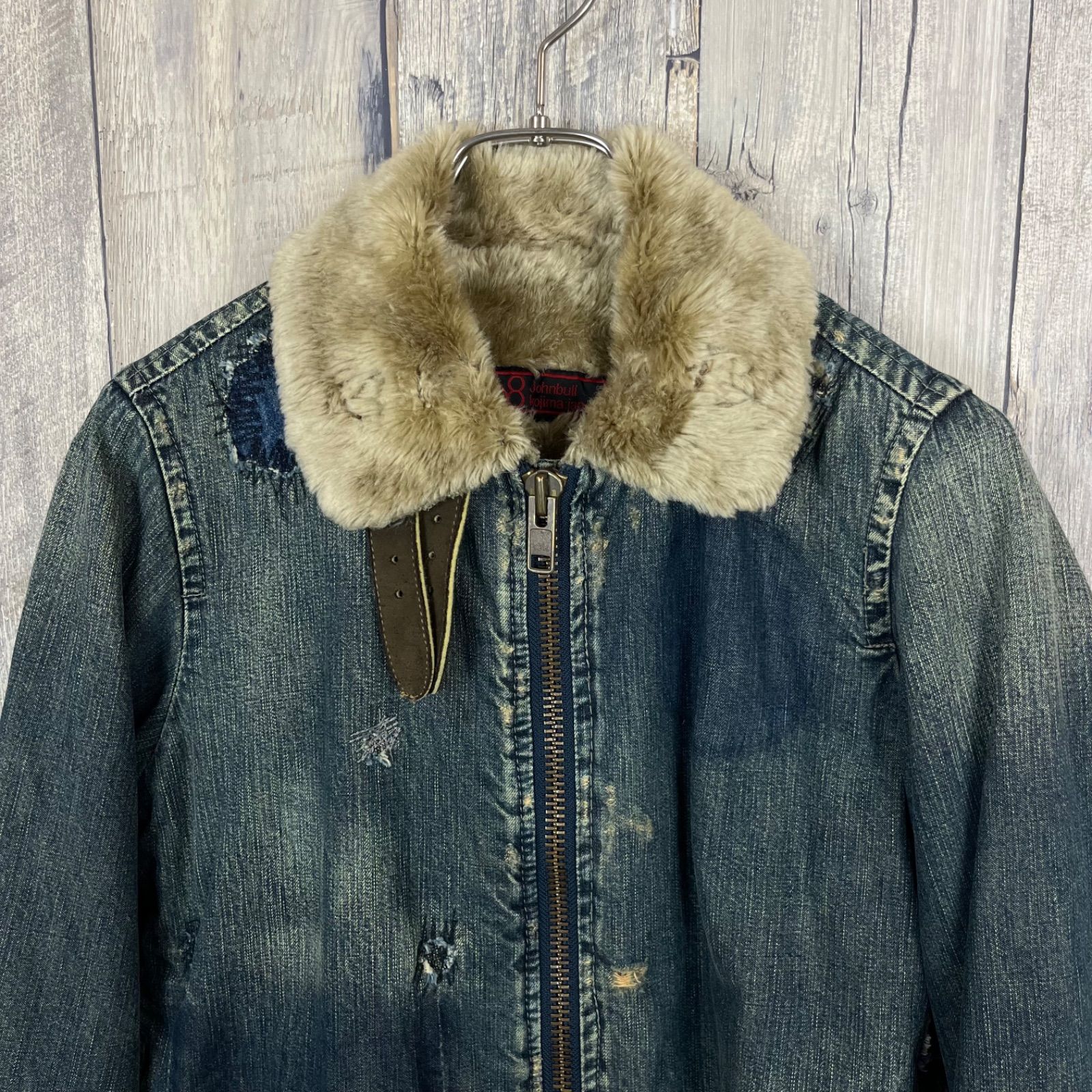 Johnbull ジョンブル repair denim jacket B-3 大戦モデル 裏地ファー