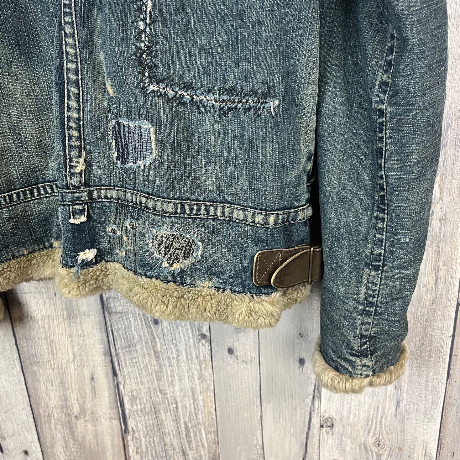 Johnbull ジョンブル repair denim jacket B-3 大戦モデル 裏地ファー