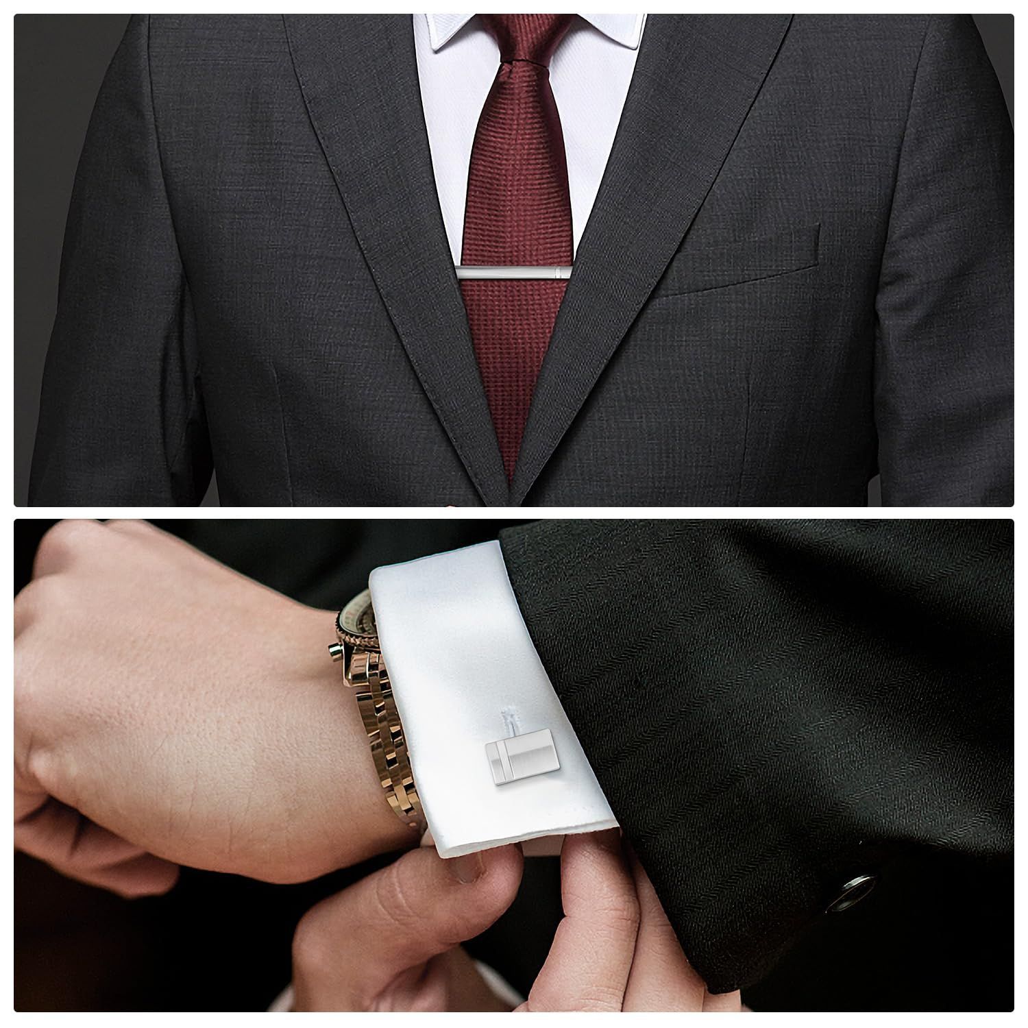 カフスボタンとネクタイピンセット 上品なネクタイピン カフスボタンセット メンズ 人気 シンプルでいて