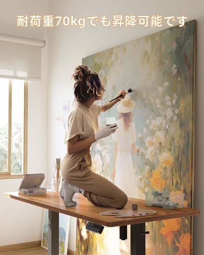 YIHAYO 昇降デスク 高さ70-115cm 幅120cm 奥行き60cm 電動