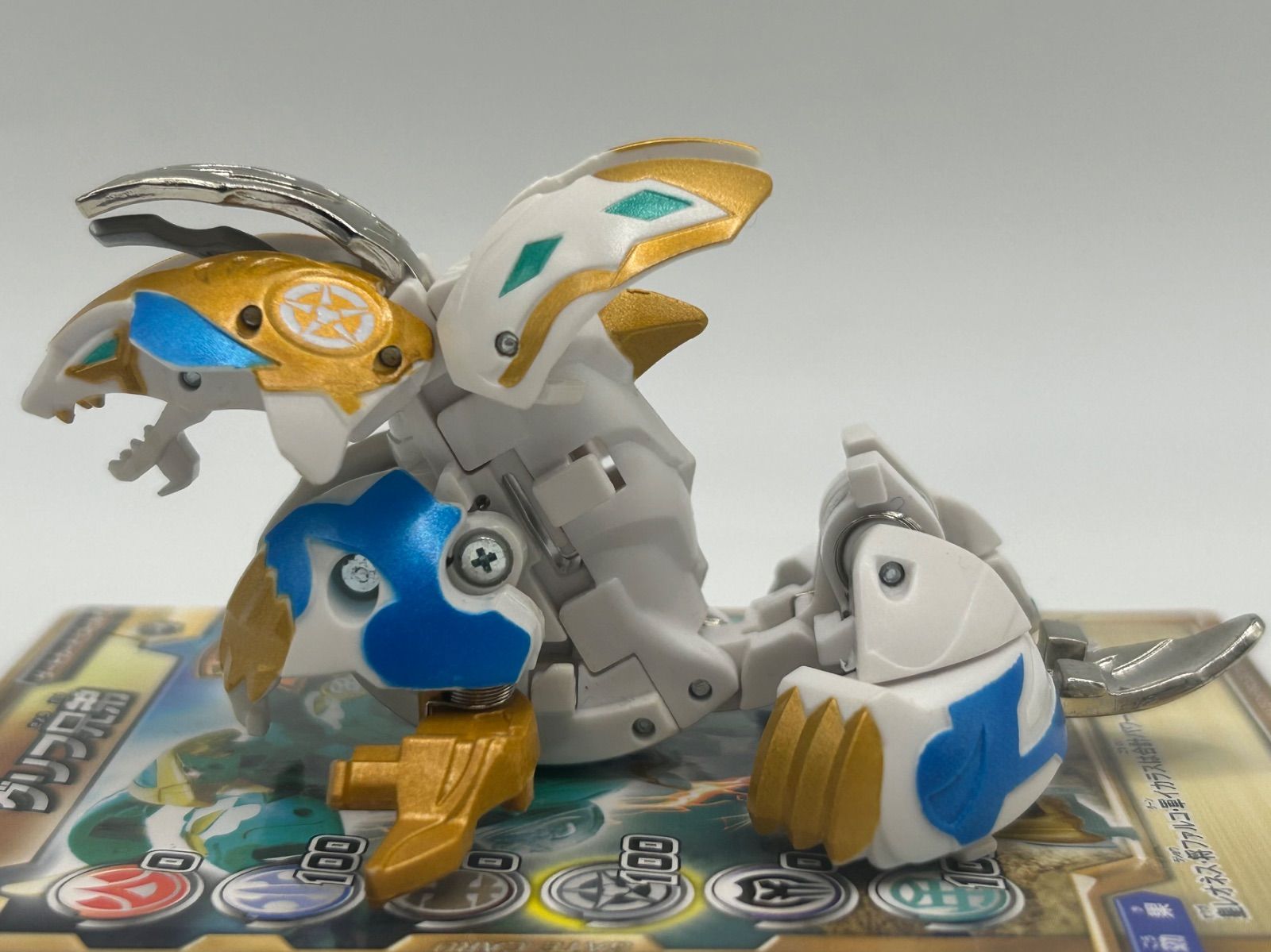 カード付き 爆丸 皇レオネス 将ファルコ 軍イカラス 700 G 630 グリフデッキ