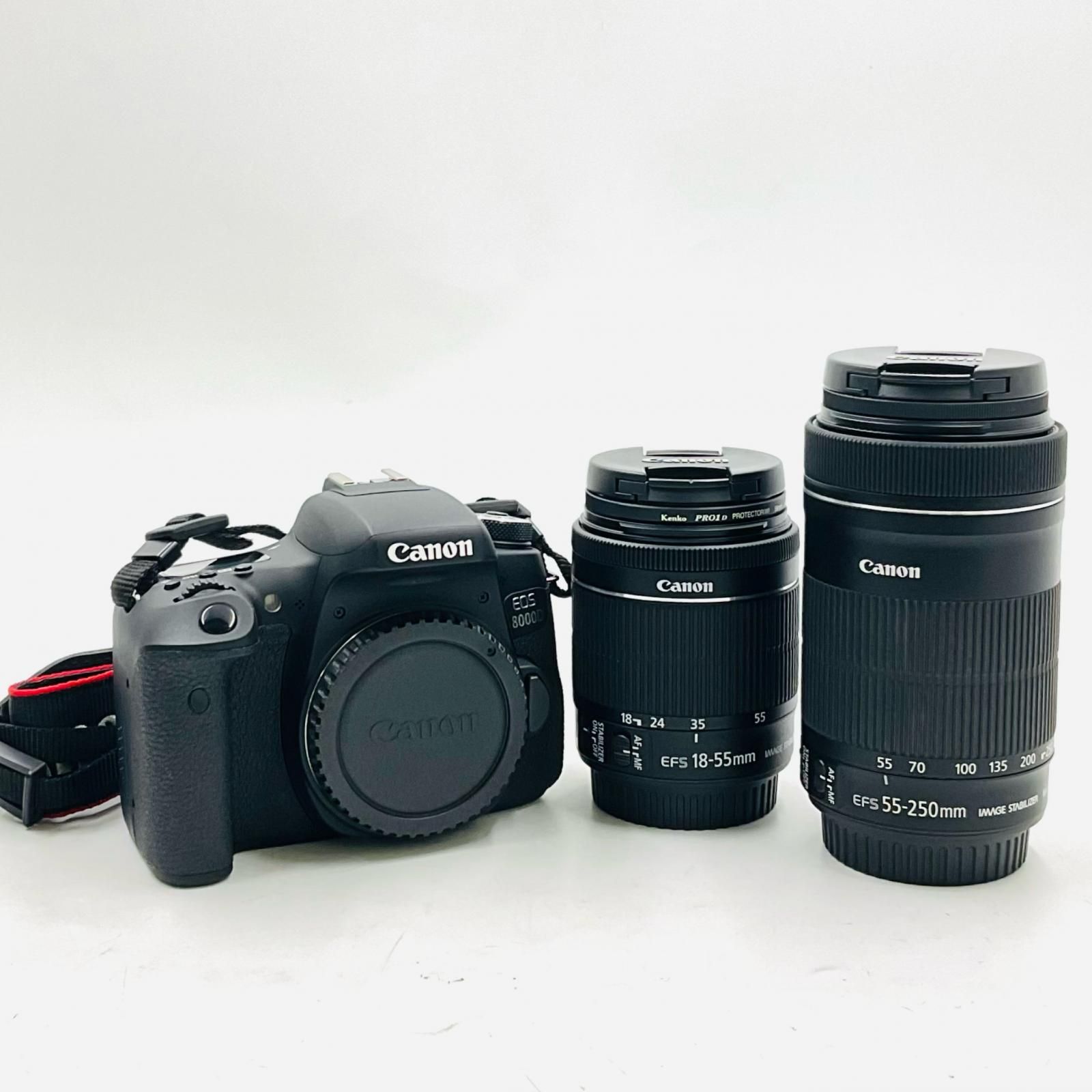 Canon デジタル一眼 EOS 8000 D ダブルズームキット ブラック