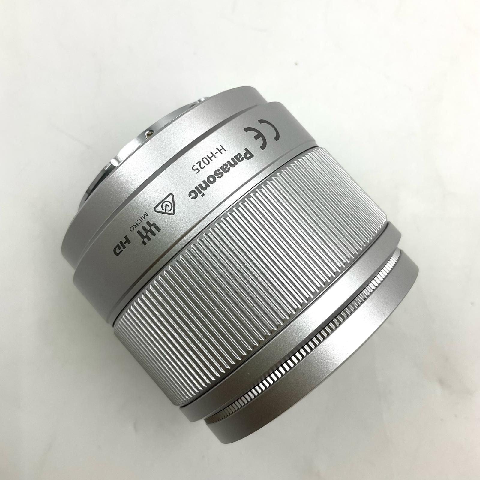 Panasonic LUMIX G 25mm/F1.7 ASPH. H-H025-S [シルバー] 超美品 動作