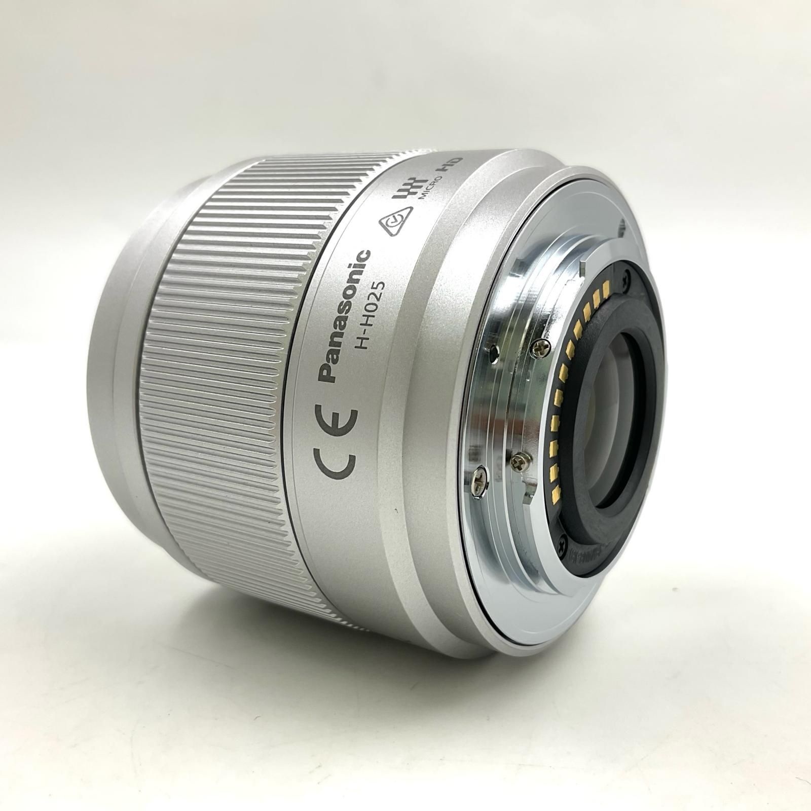 Panasonic LUMIX G 25mm/F1.7 ASPH. H-H025-S [シルバー] 超美品 動作