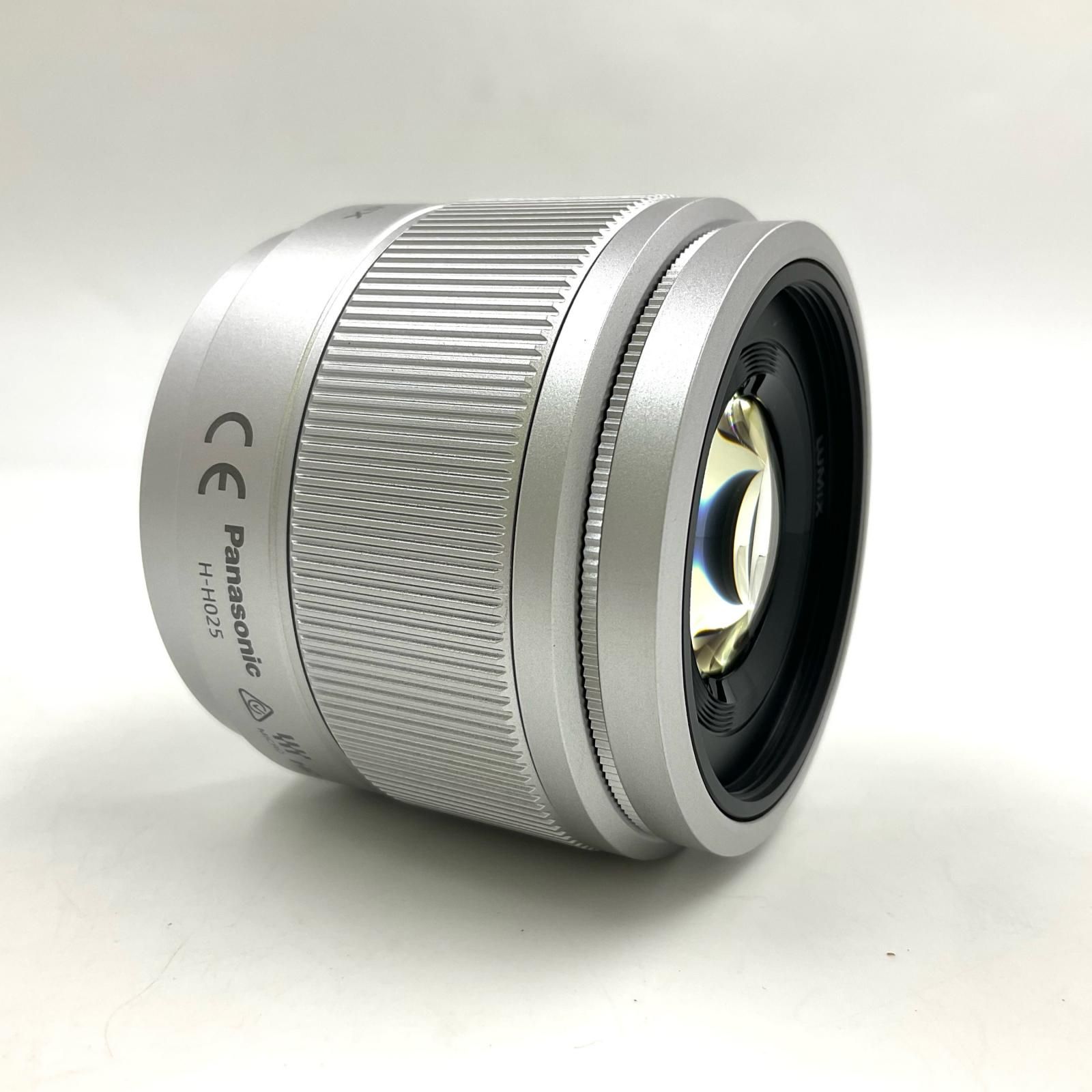 Panasonic LUMIX G 25mm/F1.7 ASPH. H-H025-S [シルバー] 超美品 動作