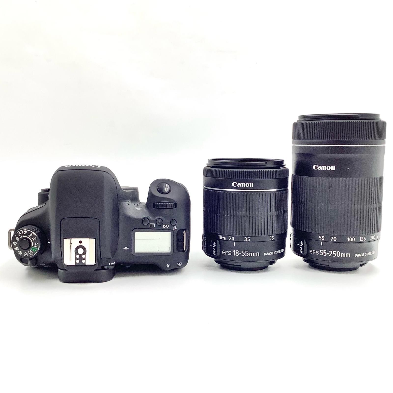 Canon デジタル一眼 EOS 8000D ダブルズームキット ブラック 美品 動作