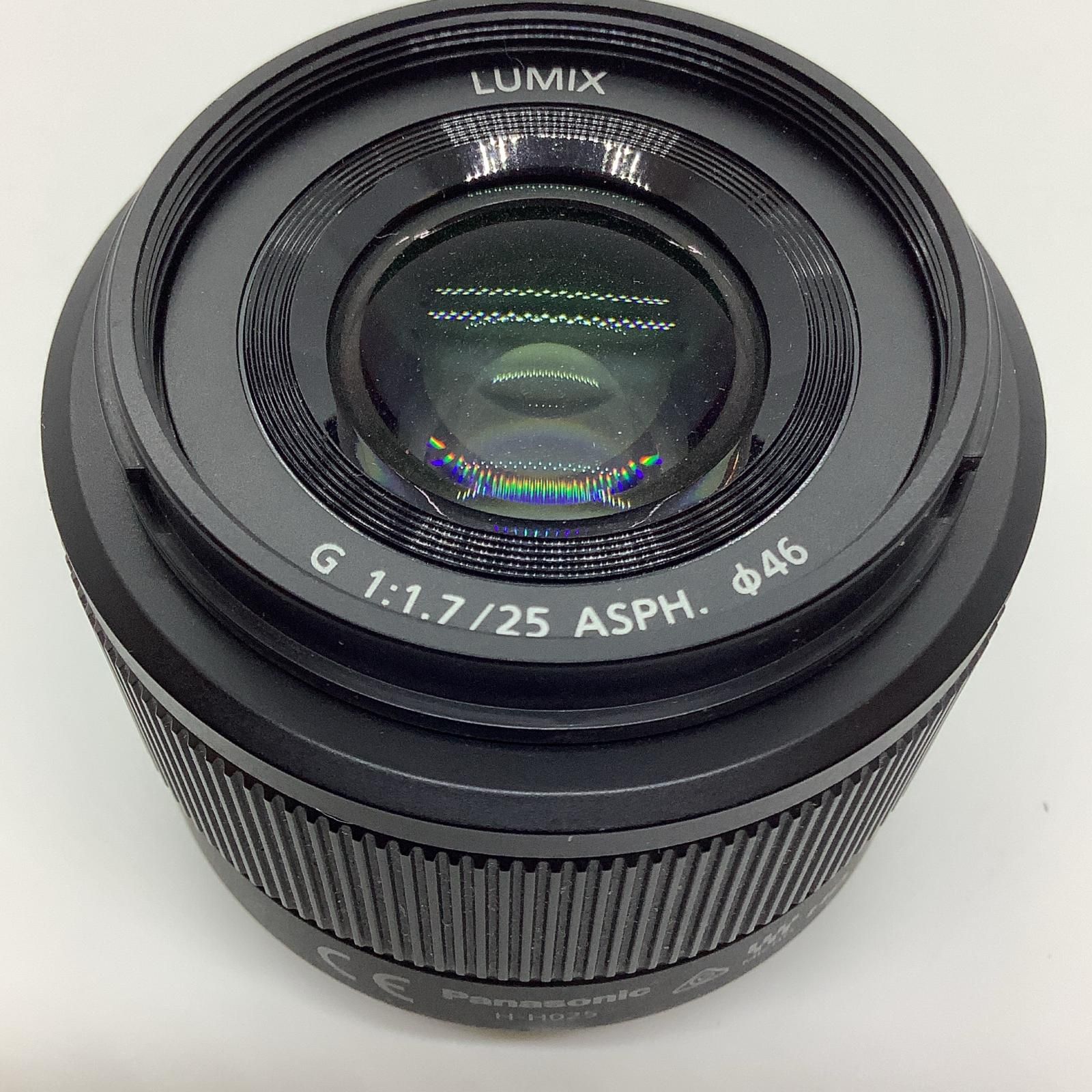Panasonic LUMIX G 25mm/F1.7 ASPH. H-H025-K [ブラック] 動作確認済 