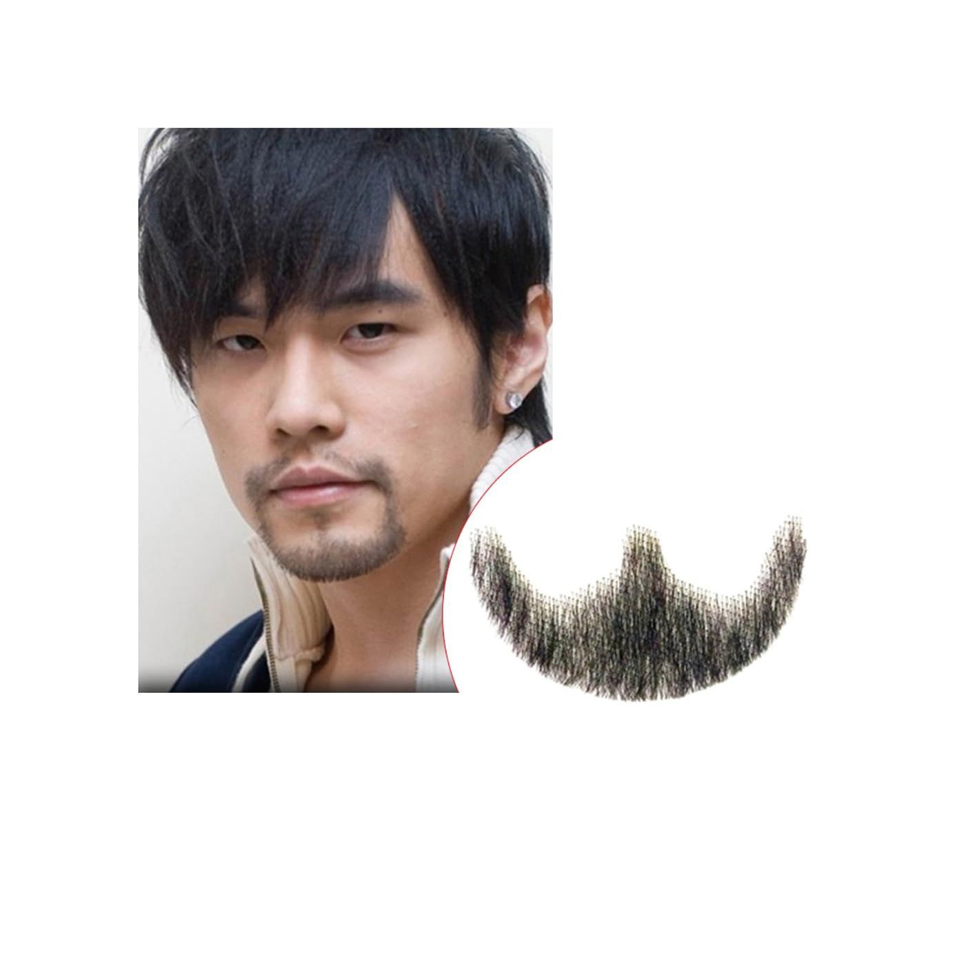 人気商品】XIA LUN (JIE 1個 コスプレ用 手作り本物 XH) 髪製髭