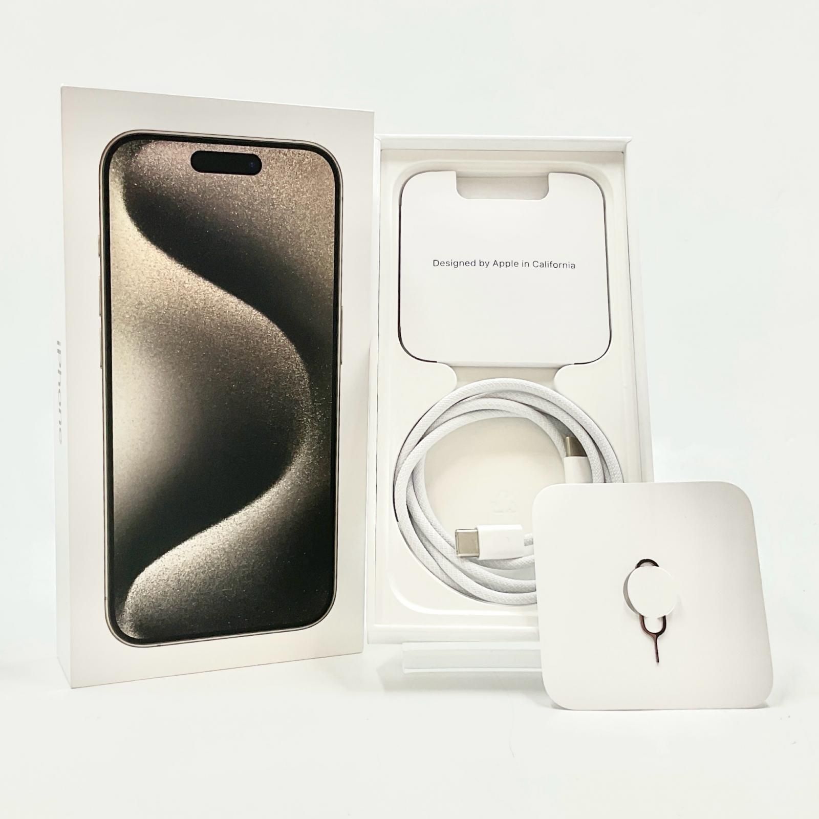 iPhone 15 Pro 512GB ナチュラルチタニウム SIMフリー 白ロム 動作確認