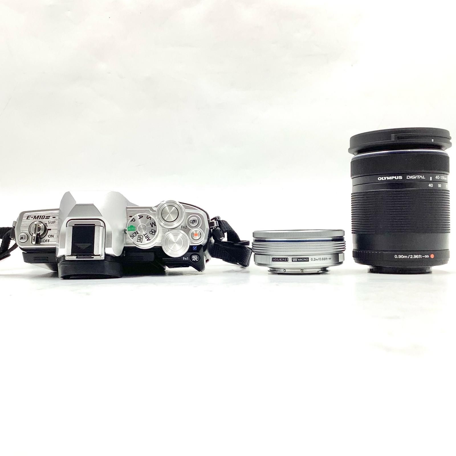 OLYMPUS デジタル一眼 OM D E M 10 Mark III EZダブルズームキット シルバー ミラーレス一眼 デジタルカメラ