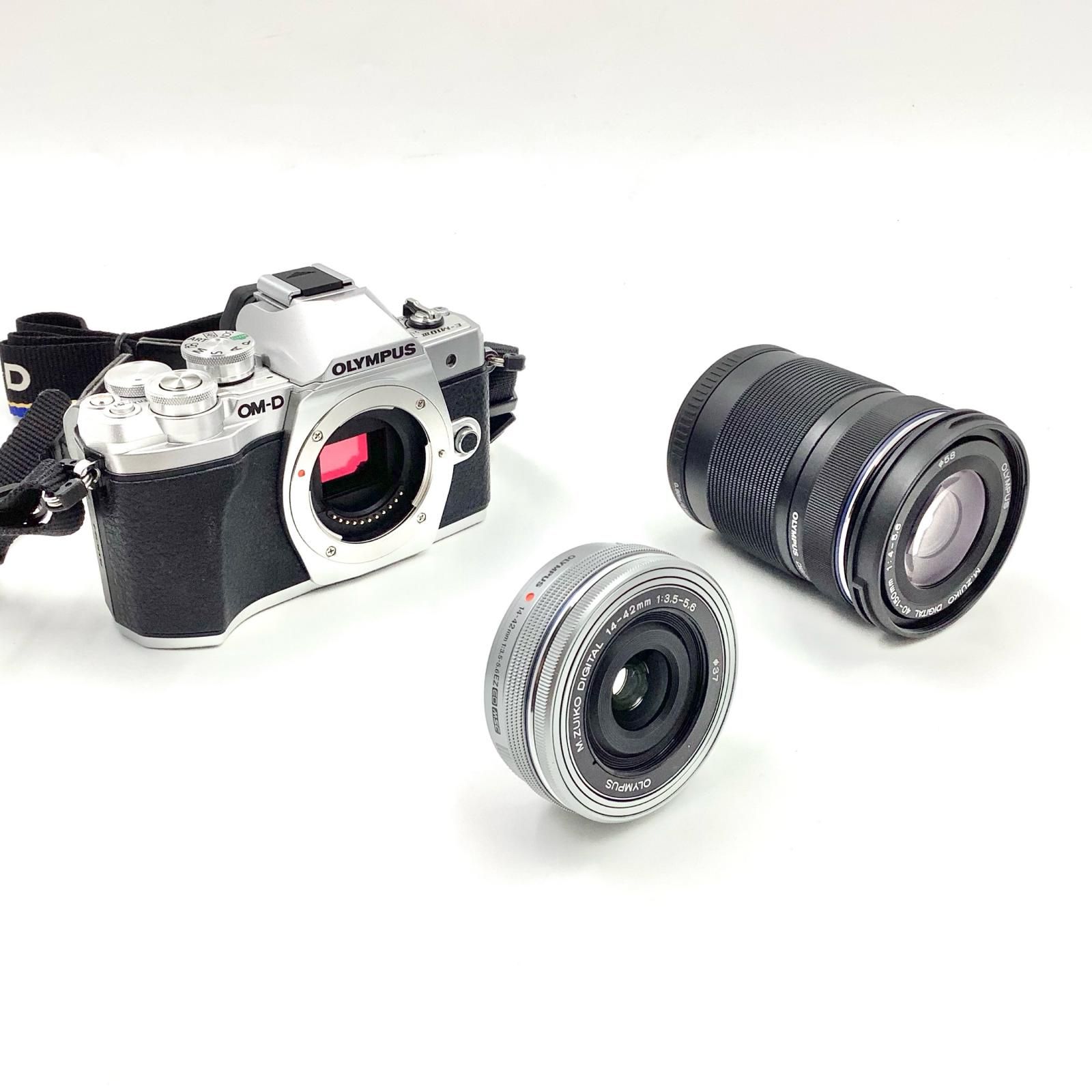 OLYMPUS デジタル一眼 OM D E M 10 Mark III EZダブルズームキット シルバー