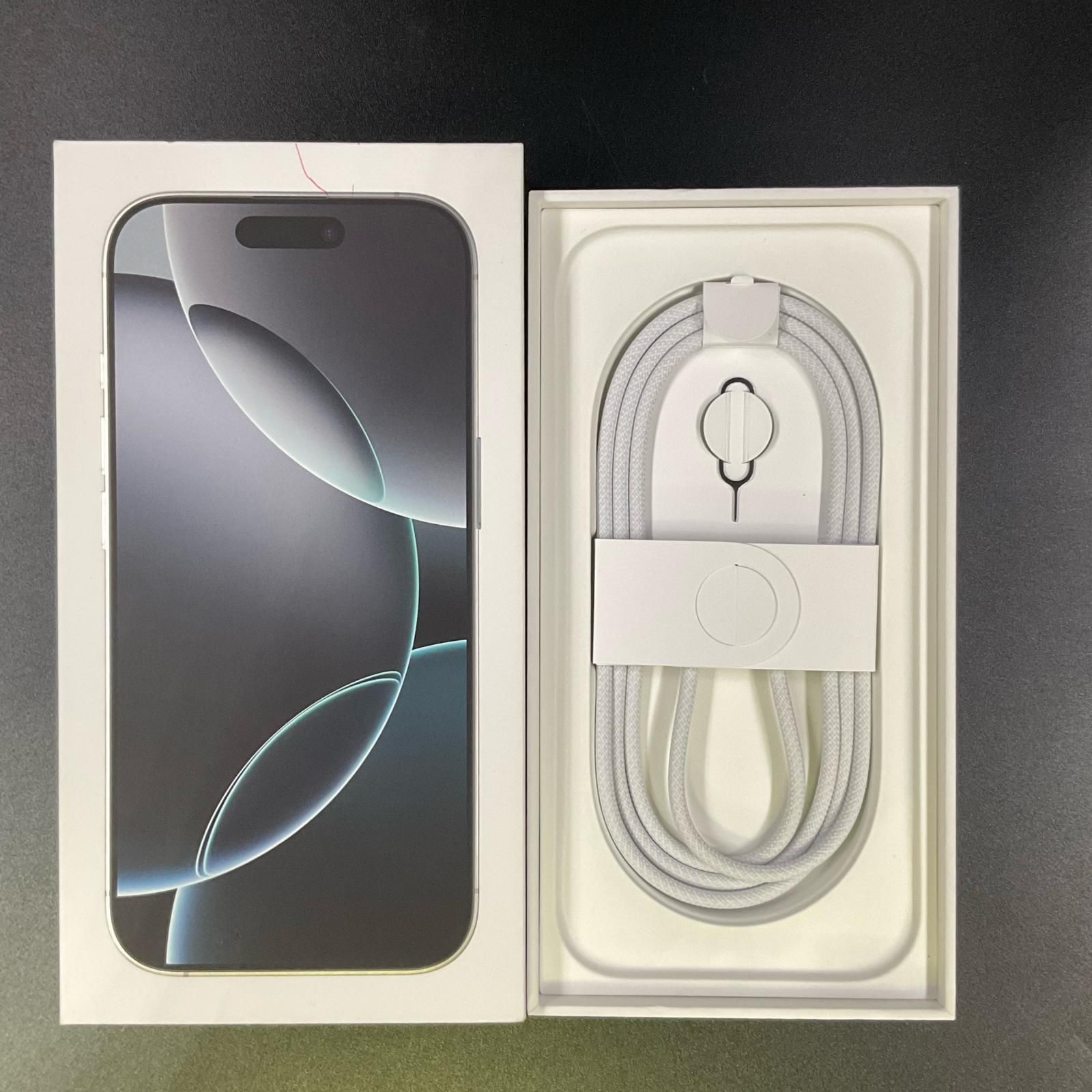 iPhone 16 Pro 128GB ホワイトチタニウム SIMフリー 白ロム 美品 動作