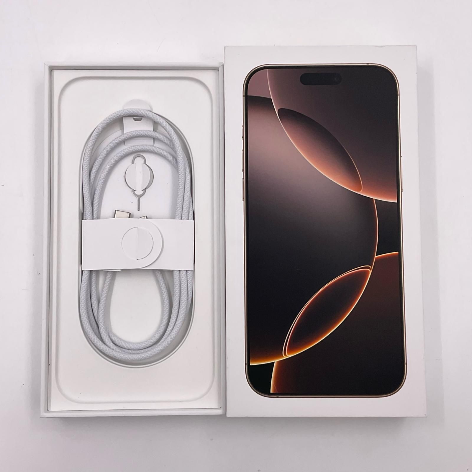 iPhone 16 Pro Max 256GB デザートチタニウム SIMフリー 白ロム 動作 